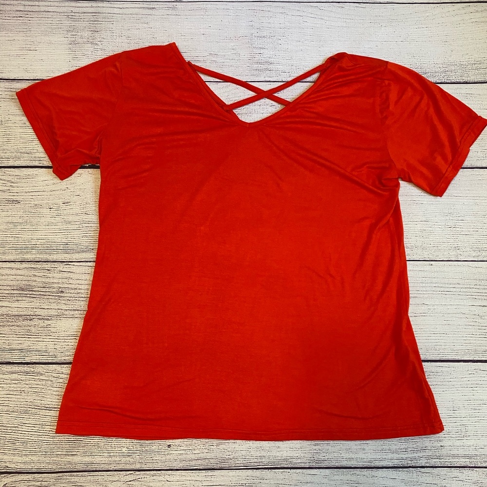 Red Cross back tshirt